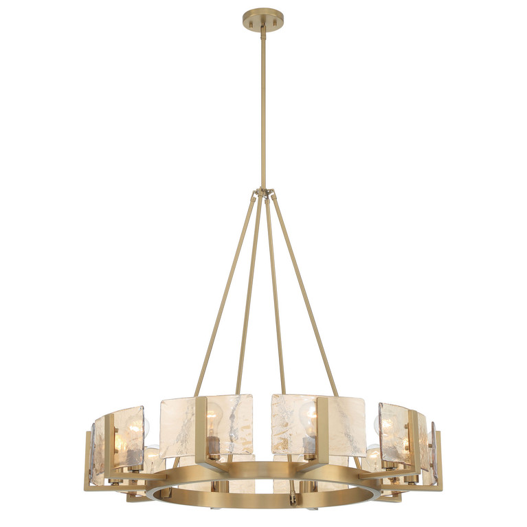 Golden - 3164-10 BCB-AWG - Ten Light Chandelier - Aenon - Brushed Champagne Brass