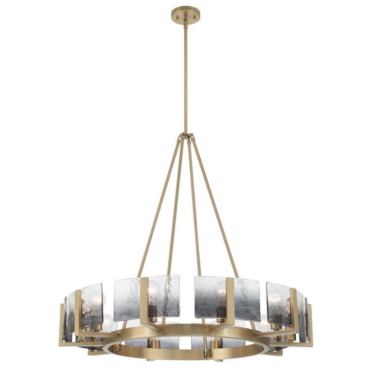 Golden - 3164-10 BCB-SWG - Ten Light Chandelier - Aenon - Brushed Champagne Brass
