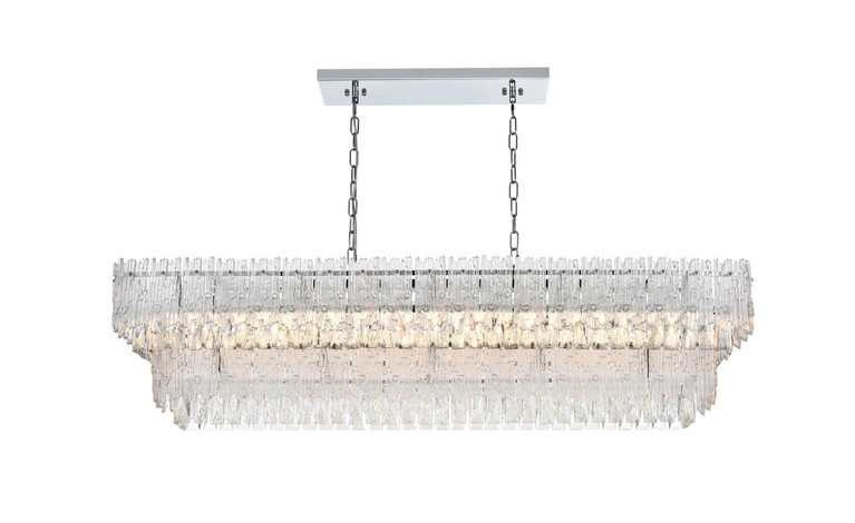 Elegant Lighting - 1780G50C - Eight Light Chandelier - Emilia - Chrome and Clear