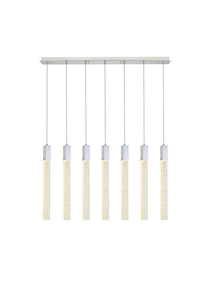 Elegant Lighting - 2066S42C - Seven Light Pendant - Weston - chrome