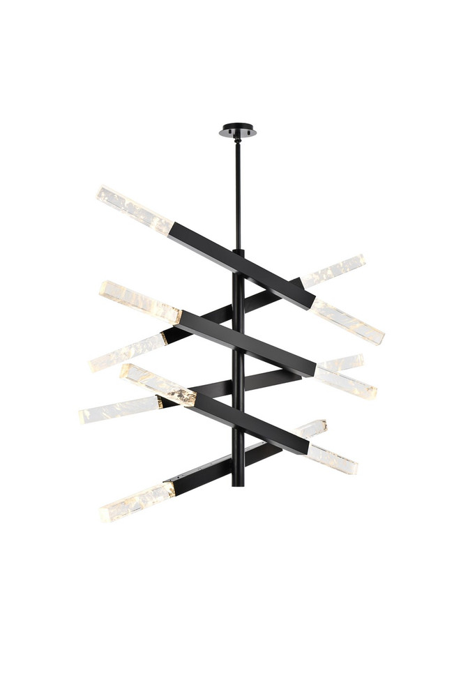Elegant Lighting - 2085L6BK - 12 Light Pendant - Ari - Black and Clear