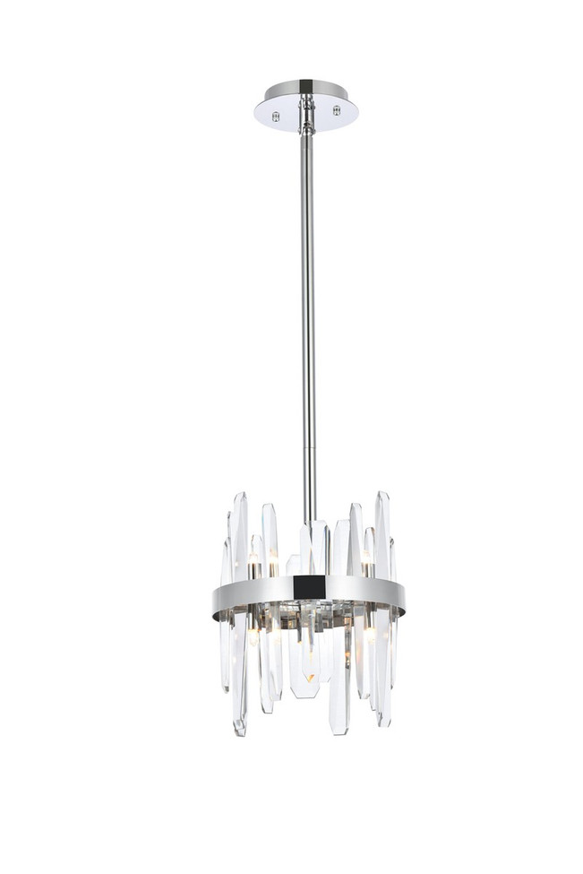 Elegant Lighting - 2200D10C - Six Light Pendant - Serena - chrome