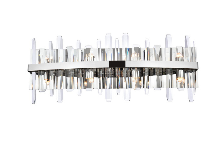 Elegant Lighting - 2200W30C - Eight Light Bath Sconce - Serena - chrome