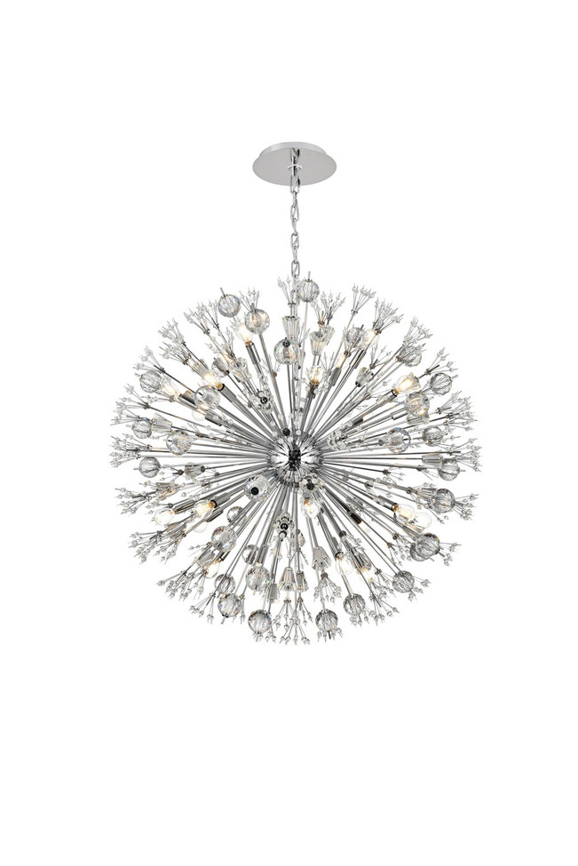 Elegant Lighting - 2550D38C - 24 Light Pendant - Vera - chrome