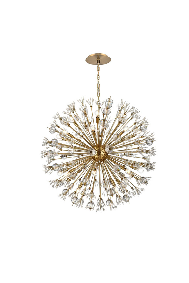 Elegant Lighting - 2550D38SG - 24 Light Pendant - Vera - gold