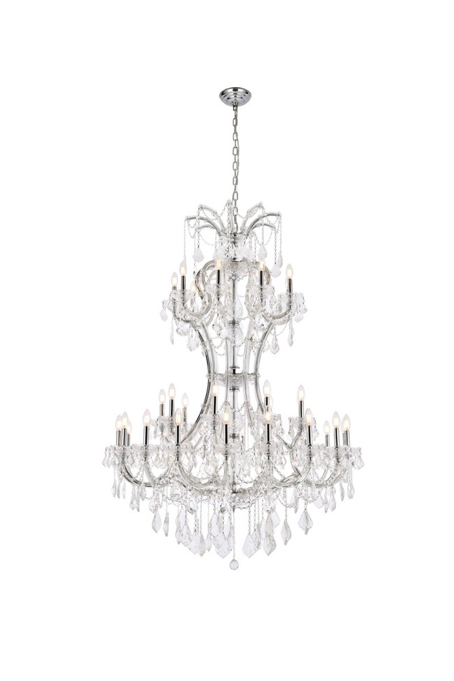 Elegant Lighting - 2800D46C/RC - 36 light Chandelier - Maria Theresa - Chrome