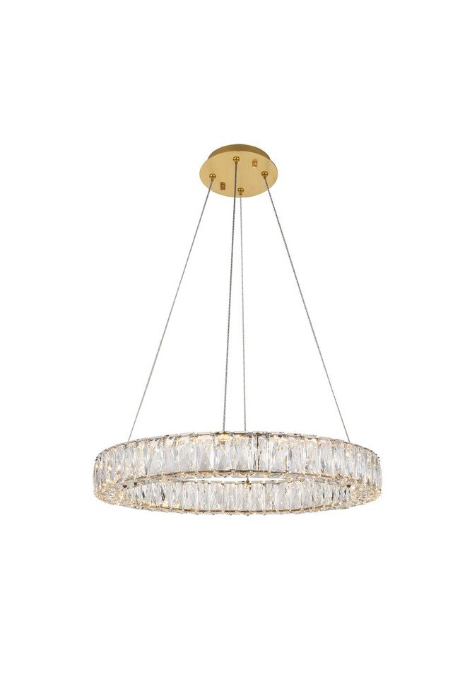 Elegant Lighting - 3503D23G - LED Chandelier - Monroe - gold