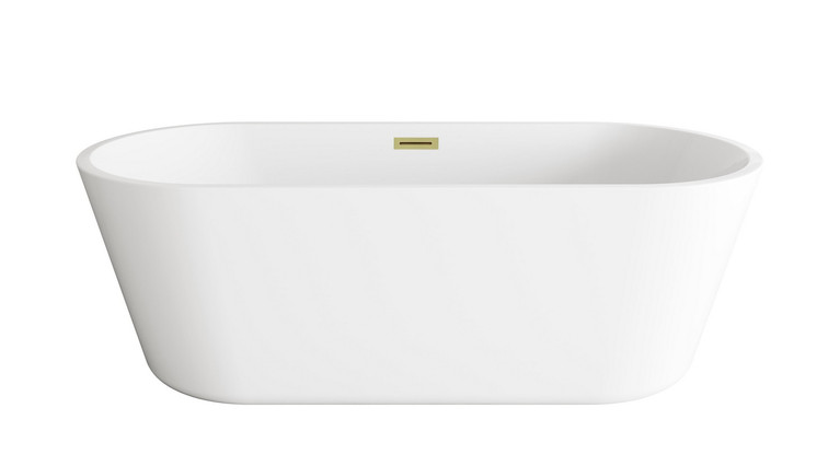 Elegant Lighting - BT10671GW-BGD - Soaking Bathtub - Odette - Glossy White