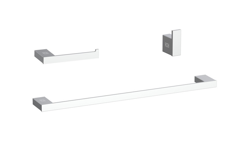 Elegant Lighting - HWB-13S3HPCH - 3-Piece Bathroom Hardware Set - Sofia - Chrome