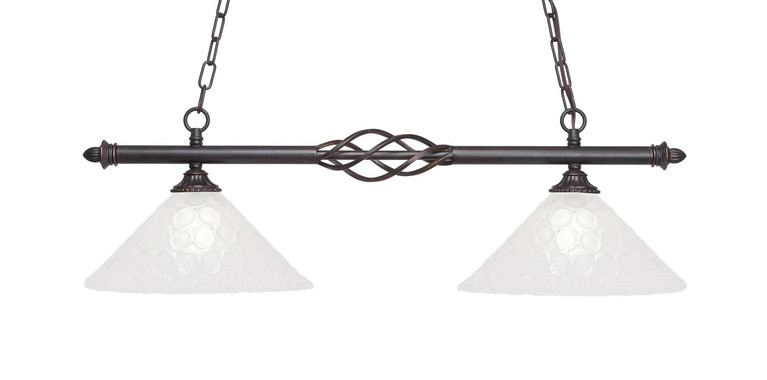 Toltec Lighting - 862-DG-441 - Two Light Island Pendant - Eleganté - Dark Granite