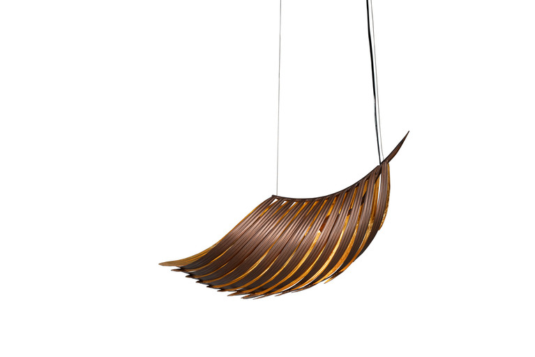 Justice Designs - NSH-8323-SFBZ - One Light Pendant - Soft Bronze w/Gold Leaf