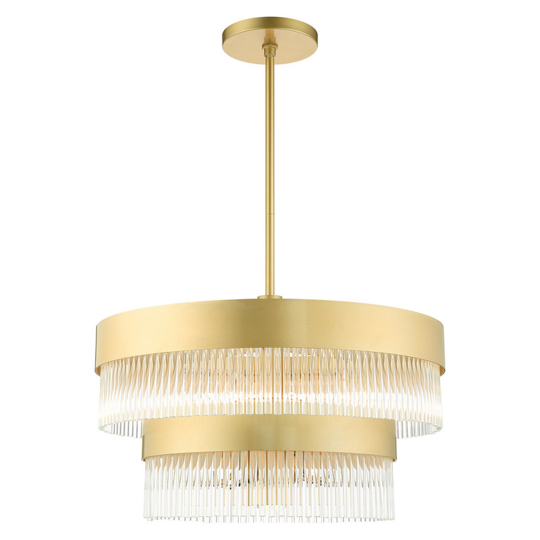 Livex Lighting - 49825-33 - Seven Light Chandelier - Norwich - Soft Gold