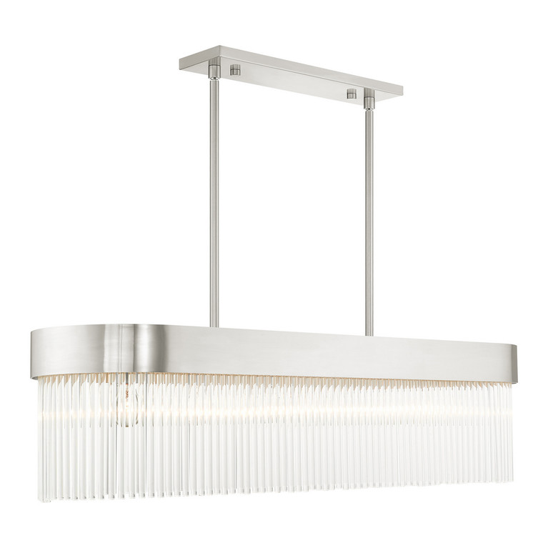 Livex Lighting - 49830-91 - Six Light Chandelier - Norwich - Brushed Nickel
