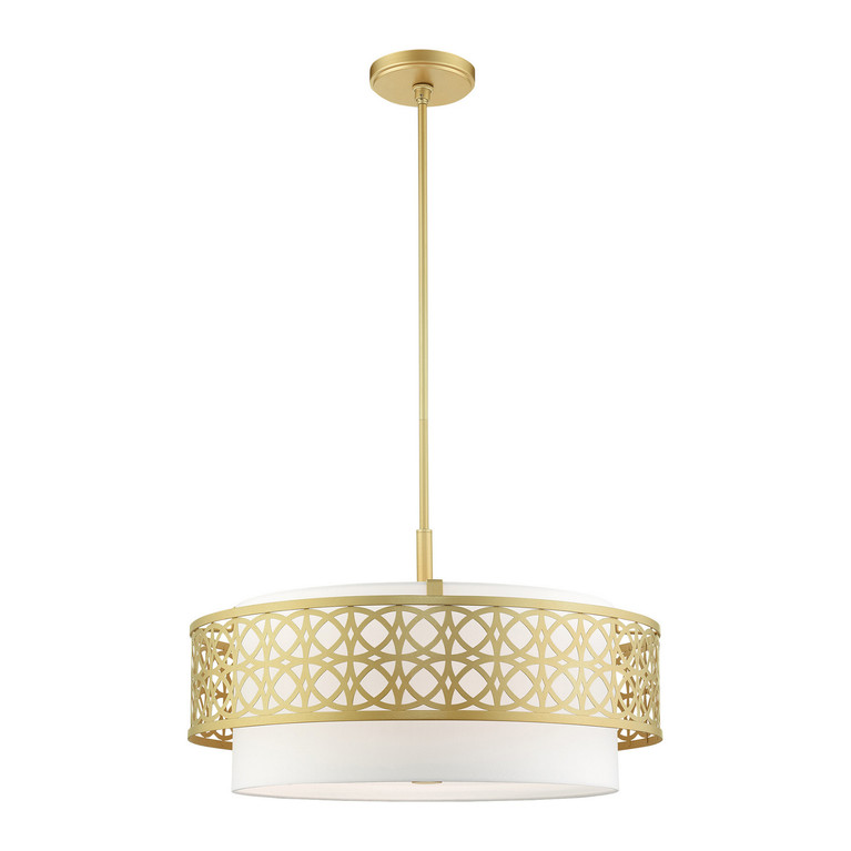 Livex Lighting - 49870-33 - Five Light Chandelier - Calinda - Soft Gold