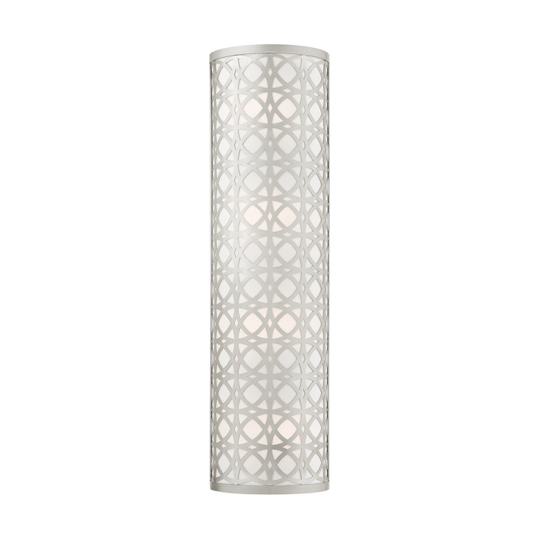 Livex Lighting - 49880-91 - Four Light Wall Sconce - Calinda - Brushed Nickel