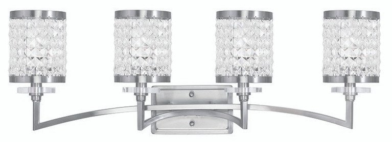 Livex Lighting - 50564-91 - Four Light Bath Vanity - Grammercy - Brushed Nickel