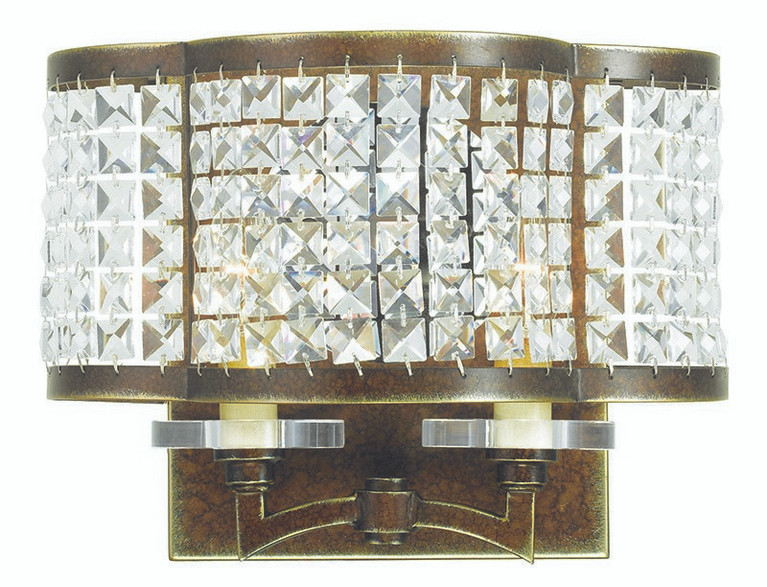 Livex Lighting - 50568-64 - Two Light Wall Sconce - Grammercy - Hand Applied Palacial Bronze
