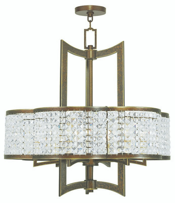 Livex Lighting - 50576-64 - Six Light Chandelier - Grammercy - Hand Applied Palacial Bronze