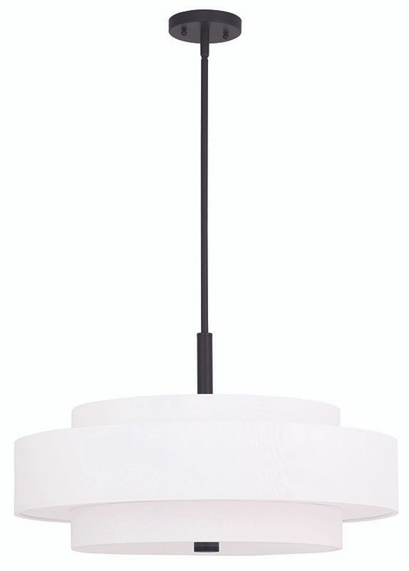 Livex Lighting - 50875-07 - Five Light Pendant - Meridian - Bronze