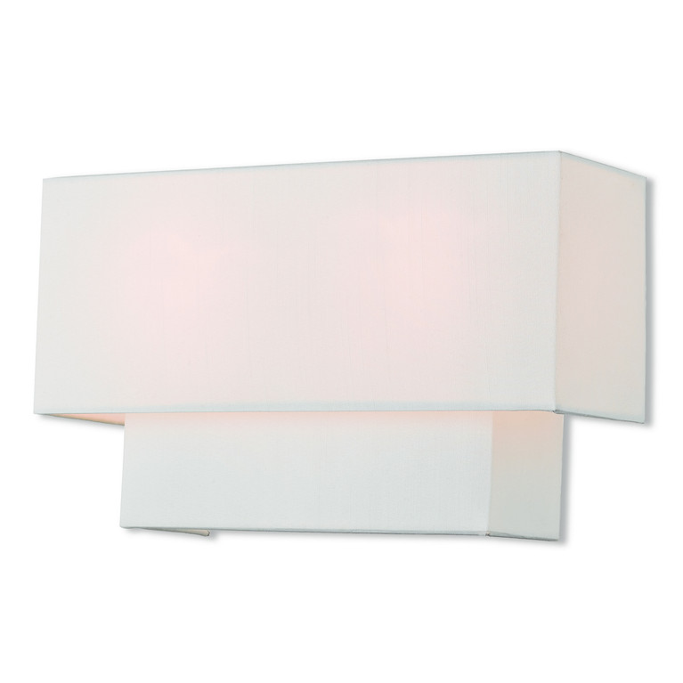 Livex Lighting - 51046-91 - Two Light Wall Sconce - ADA Wall Sconces - Brushed Nickel