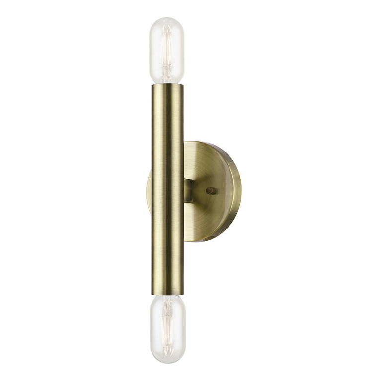 Livex Lighting - 51132-01 - Two Light Wall Sconce - Copenhagen - Antique Brass