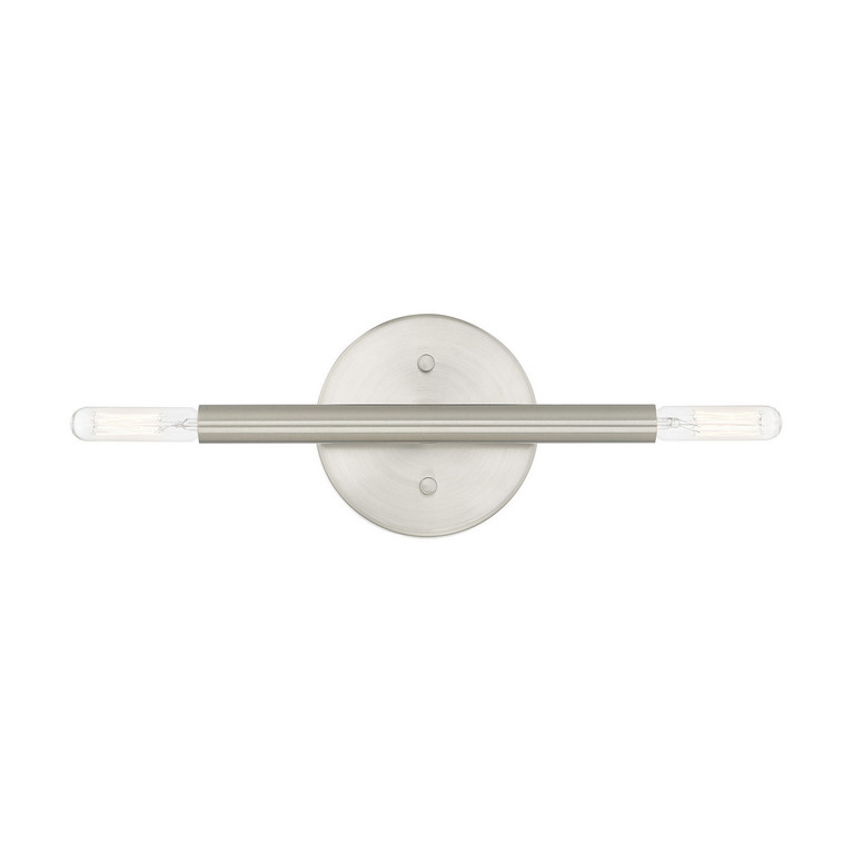 Livex Lighting - 51172-91 - Two Light Wall Sconce - Copenhagen - Brushed Nickel