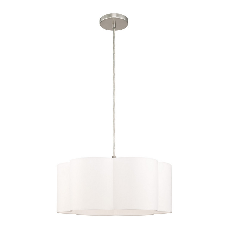 Livex Lighting - 52155-91 - One Light Pendant - Chelsea - Brushed Nickel