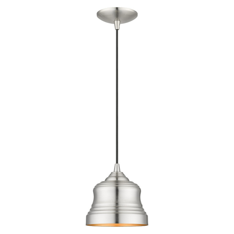 Livex Lighting - 55901-91 - One Light Pendant - Endicott - Brushed Nickel