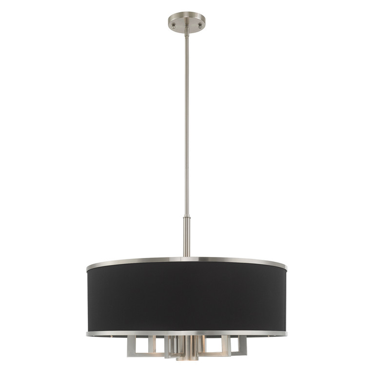 Livex Lighting - 60406-91 - Seven Light Chandelier - Park Ridge - Brushed Nickel