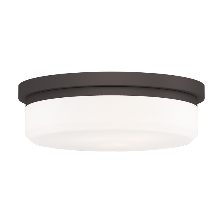Livex Lighting - 7393-07 - Three Light Wall Sconce/Ceiling Mount - Stratus - Bronze