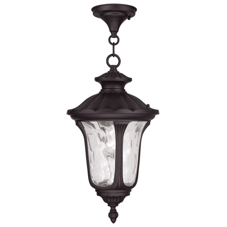 Livex Lighting - 7854-07 - One Light Outdoor Pendant - Oxford - Bronze