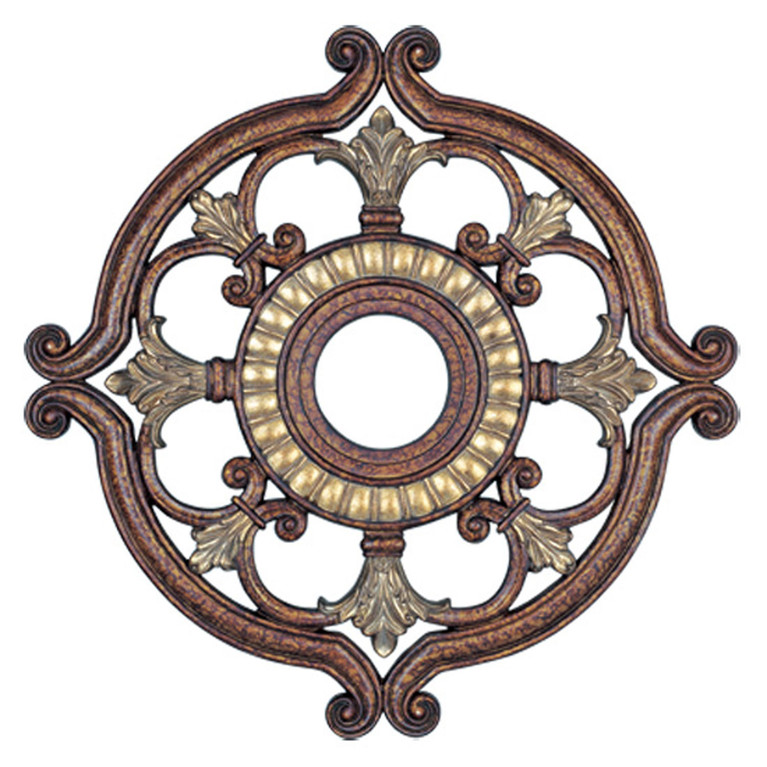 Livex Lighting - 8216-64 - Ceiling Medallion - Buckingham - Hand Applied Palacial Bronze w/ Gildeds
