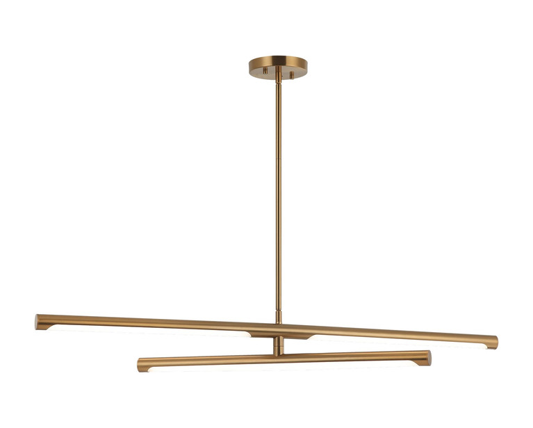 Matteo Lighting - C31454AG - LED Pendant - NOVELLE - Aged Gold Brass