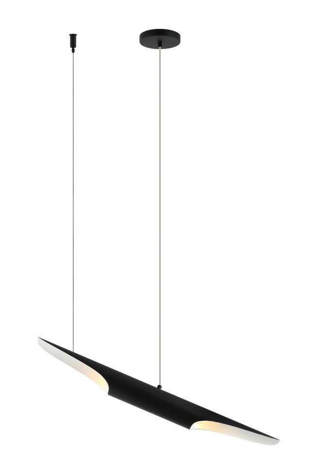 Matteo Lighting - C32412MB - Two Light Chandelier - STYLUS - Matte Black
