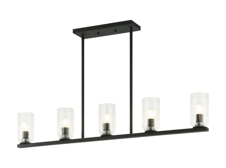 Matteo Lighting - C34005MB - Five Light Chandelier - Westlock - Matte Black