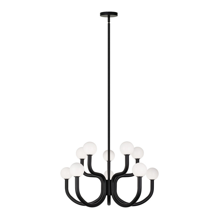 Matteo Lighting - C34210MBOP - Ten Light Chandelier - Joelle - Matte Black