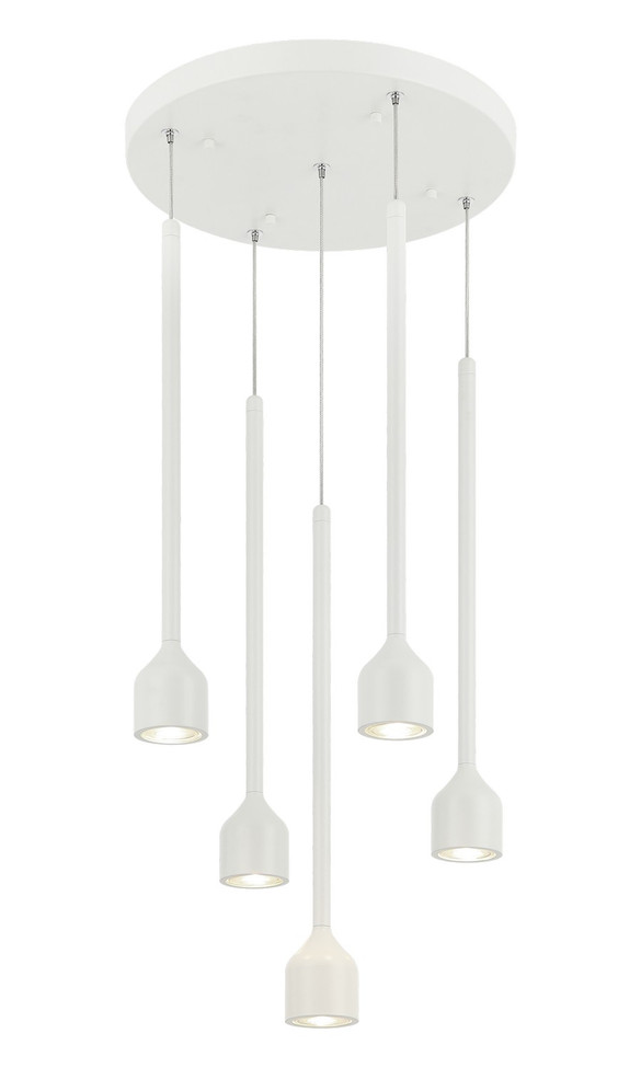 Matteo Lighting - C35405WH - Five Light Chandelier - Lumenagio - White