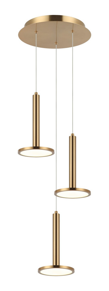 Matteo Lighting - C37703AG - LED Pendant - EXTRATERRESTRIAL - Aged Gold Brass