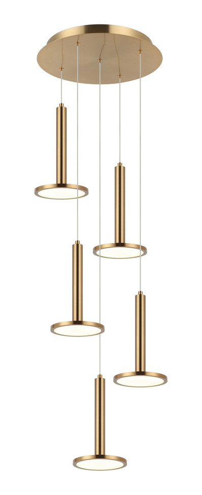 Matteo Lighting - C37705AG - LED Pendant - EXTRATERRESTRIAL - Aged Gold Brass