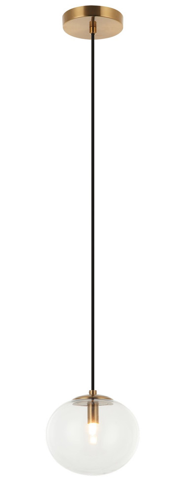 Matteo Lighting - C38101AG - One Light Pendant - BULBUS - Aged Gold Brass