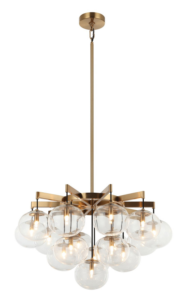 Matteo Lighting - C38116AG - LED Pendant - BULBUS - Aged Gold Brass