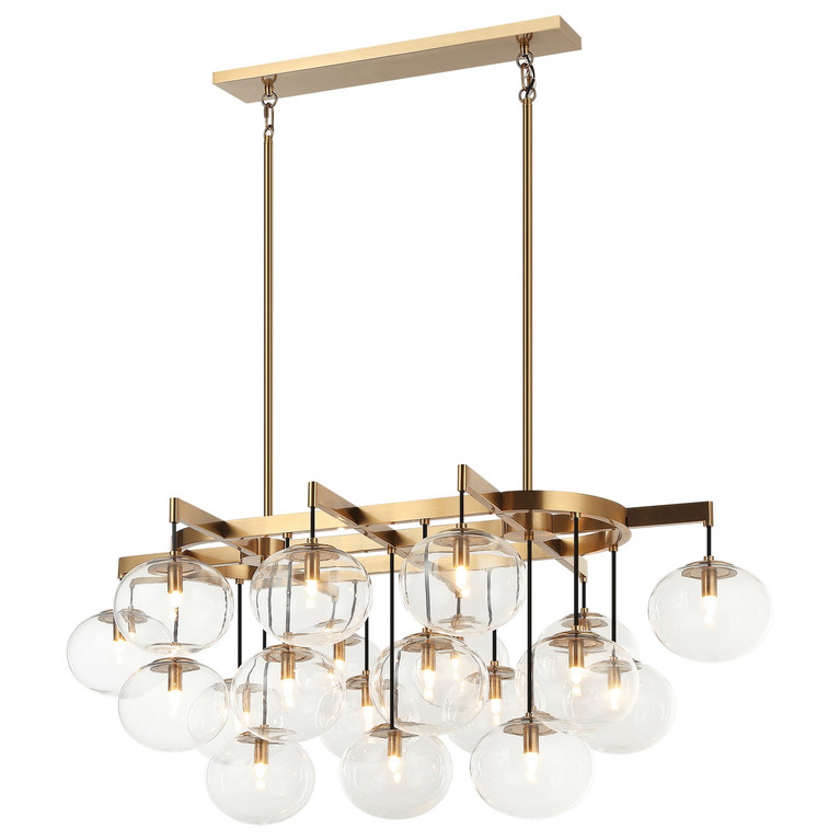 Matteo Lighting - C38119AG - LED Pendant - Bulbus - Aged Gold Brass