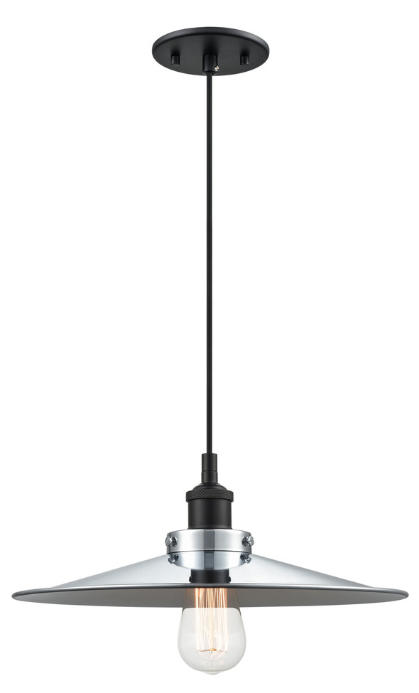 Matteo Lighting - C46113BKCH - One Light Pendant - BULSTRODE'S WORKSHOP - Black