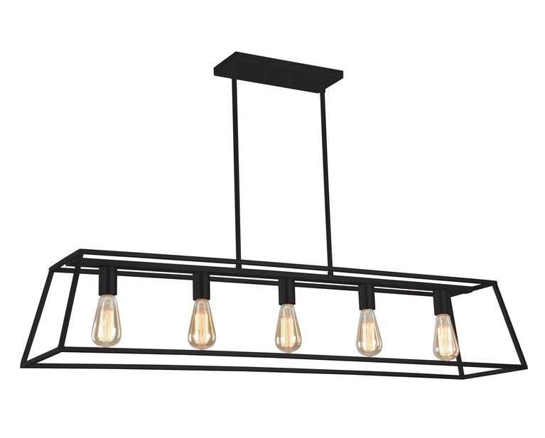 Matteo Lighting - C57015RB - Five Light Chandelier - Candor - Rusty Black