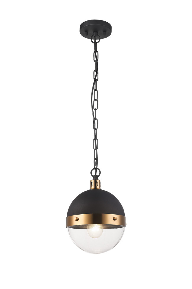Matteo Lighting - C61801AGCL - One Light Pendant - Torino - Aged Gold Brass