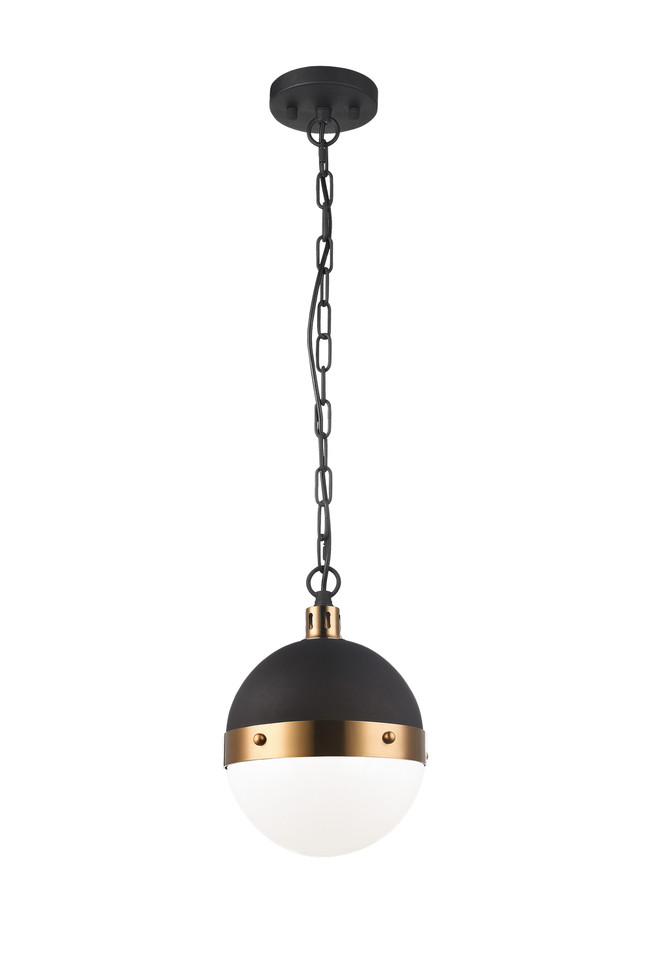 Matteo Lighting - C61801AGOP - One Light Pendant - Torino - Aged Gold Brass