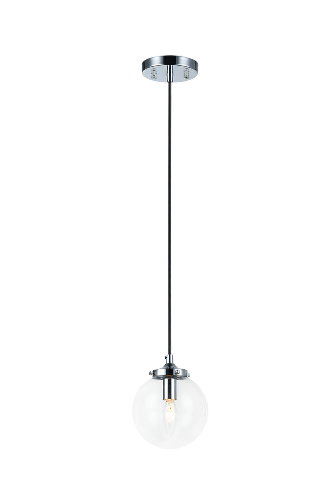 Matteo Lighting - C63001CHCL - One Light Pendant - The Bougie - Chrome