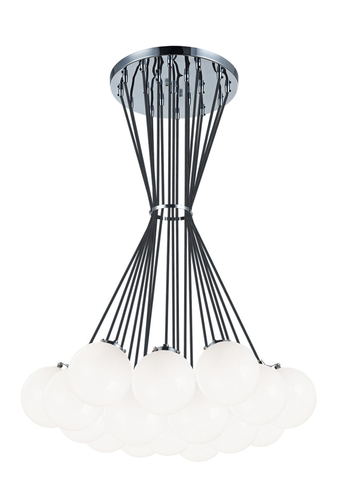 Matteo Lighting - C63019CHOP - 19 Light Chandelier - The Bougie - Chrome