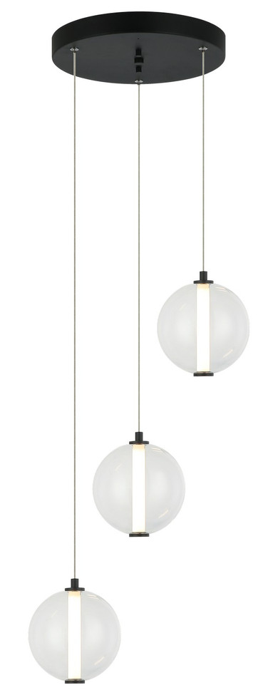 Matteo Lighting - C69603MBCL - LED Pendant - BELANGE - Matte Black