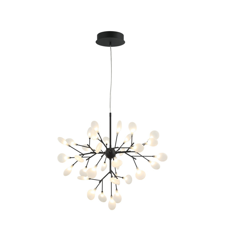 Matteo Lighting - C69830MB - 35 Light Chandelier - HYDRAGEA BLOOM - Matte Black
